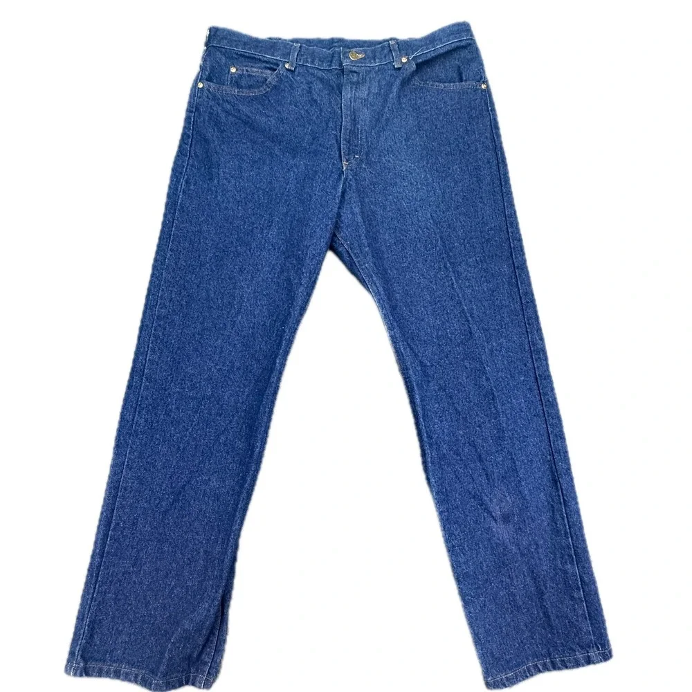 Lee Riders Jeans Mens 40x30 Blue Vintage Union Made in USA Straight Leg Denim